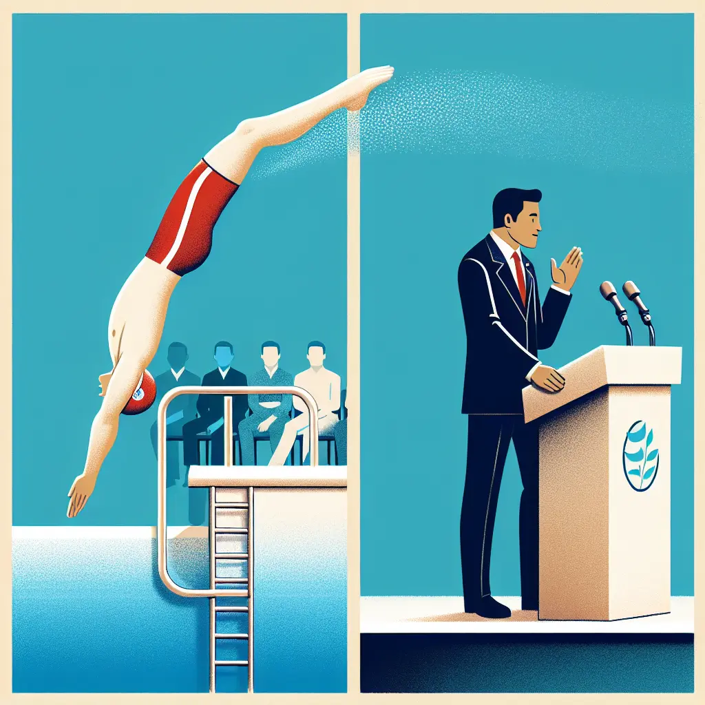 Representation of How Tom Daley Balances Life as an Athlete and Public Figure