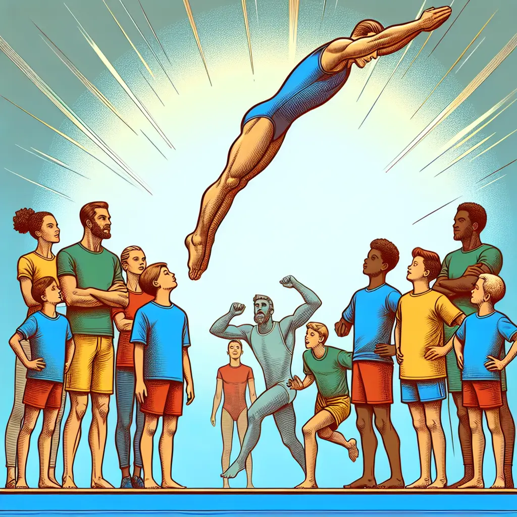 Representation of How Tom Daley Inspires Resilience and Perseverance in Young Athletes